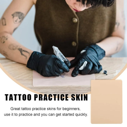 1-100PCS Tattoo Blank Practice Skin Eyebrow Paint Double Side Synthetic Leather Pink Tattoo Beginner Fake Skin Exercise Tool