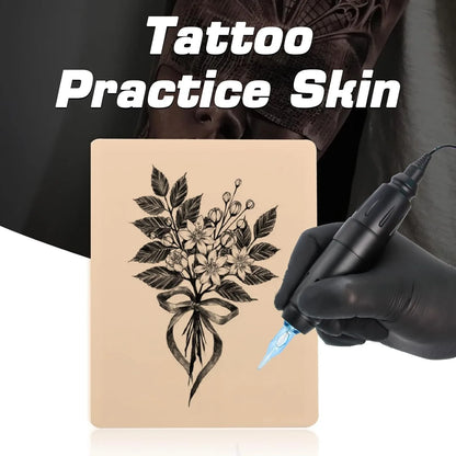 1-100PCS Tattoo Blank Practice Skin Eyebrow Paint Double Side Synthetic Leather Pink Tattoo Beginner Fake Skin Exercise Tool